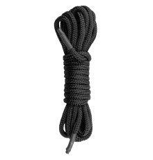 Черная веревка для бондажа Easytoys Bondage Rope - 5 м.