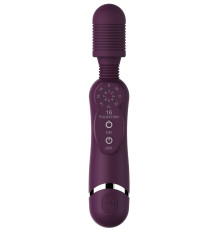 Фиолетовый универсальный массажер Silicone Massage Wand - 20 см.