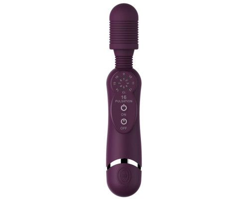 Фиолетовый универсальный массажер Silicone Massage Wand - 20 см.