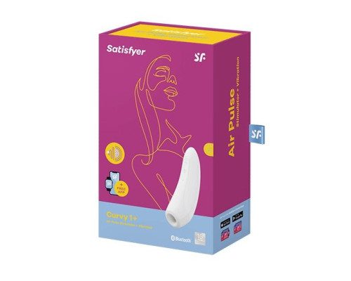 Белый вакуум-волновой стимулятор Satisfyer Curvy 1+