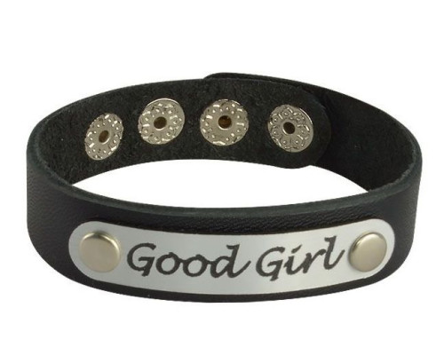 Кожаный браслет Good Girl