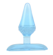 Голубая анальная пробка Gum Drops Plug - 6,6 см.