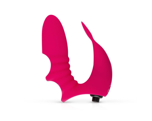 Ярко-розовая вибронасадка на палец Finger Vibrator