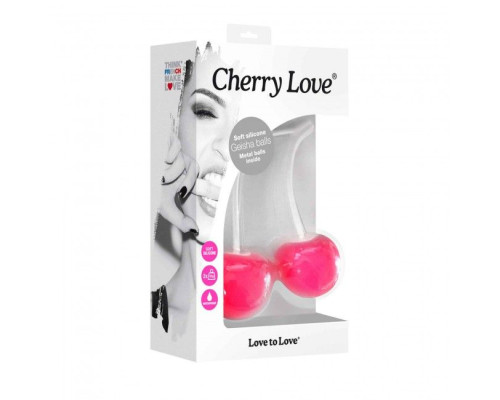 Ярко-розовые вагинальные шарики Cherry Love
