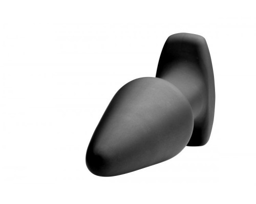 Черная анальная пробка Model R Smooth Rimming Plug with Remote - 14,2 см.
