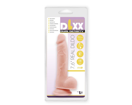 Телесный фаллоимитатор-реалистик Dual Density Dildo - 19,5 см.