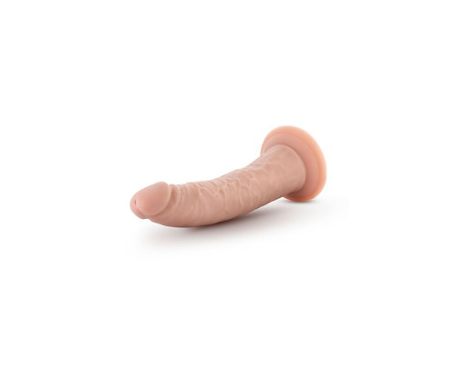 Телесный фаллоимитатор Dr. Skin 7 Inch Cock With Suction Cup - 19 см.