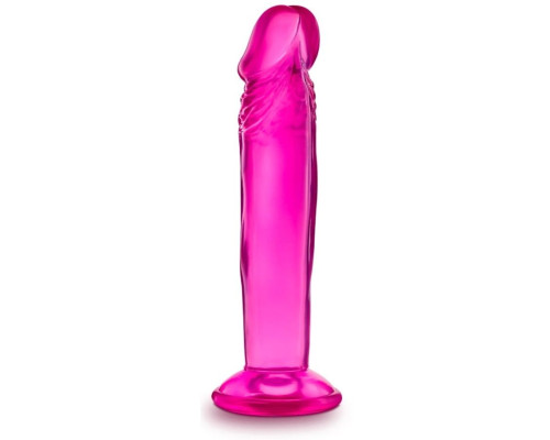 Розовый анальный фаллоимитатор Sweet N Small 6 Inch Dildo With Suction Cup - 16,5 см.