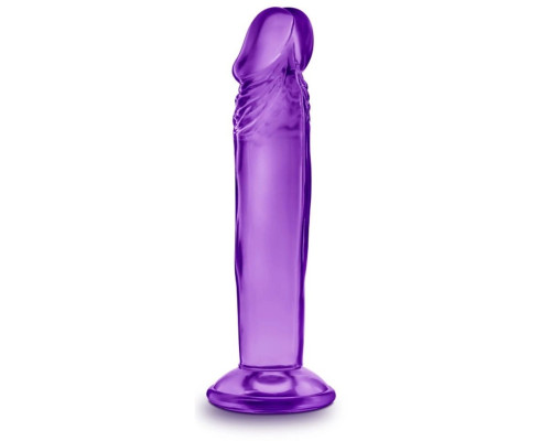 Фиолетовый анальный фаллоимитатор Sweet N Small 6 Inch Dildo With Suction Cup - 16,5 см.