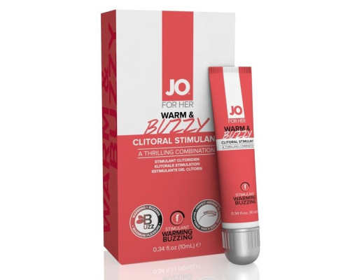 Клиторальный крем JO WARM   BUZZY CLITORAL GEL - 10 мл.