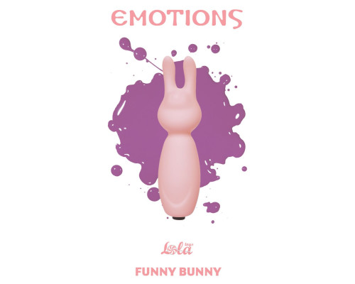 Розовый мини-вибратор с ушками Emotions Funny Bunny Light pink