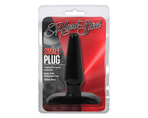 Черная анальная пробка Small Plug - 9 см.