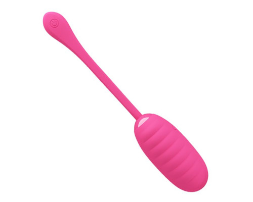 Розовое перезаряжаемое виброяйцо Kirk