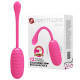 Розовое перезаряжаемое виброяйцо Kirk