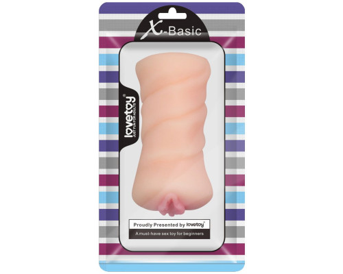 Телесный мастурбатор-вагина X-Basic Pocket Pussy без вибрации