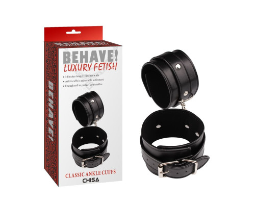 Черные оковы Classic Ankle Cuffs