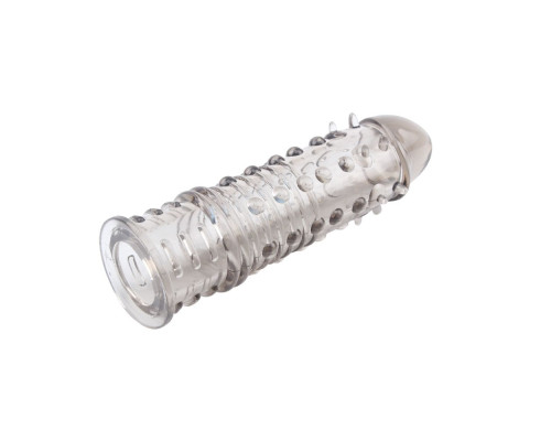 Дымчатая насадка на пенис Swirls Sleeve - 16 см.