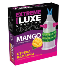 Стимулирующий презерватив «Стрела команчи» с ароматом манго - 1 шт.