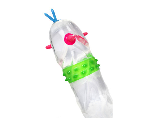 Стимулирующий презерватив «Стрела команчи» с ароматом манго - 1 шт.