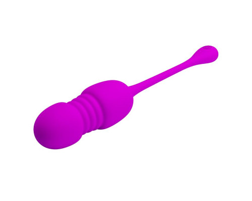 Лиловые вагинальные шарики с возвратно-поступательными движениями Callie