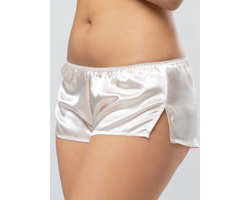 Атласные шортики с разрезами по бокам