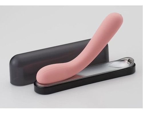 Розовый изогнутый вибратор Iroha Mai Toki - 17,4 см.