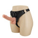 Женский страпон с регулируемыми трусиками - 18 см.