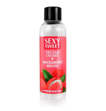 Массажное масло Sexy Sweet Nectar Lychee с феромонами и ароматом личи - 75 мл.