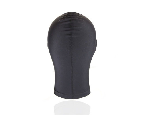 Черный текстильный шлем с прорезью для глаз и рта