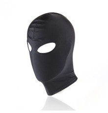 Черный текстильный шлем с прорезью для глаз