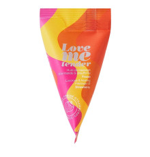 Съедобное согревающее массажное масло Love Me Tender Strawberry с ароматом клубники - 10 мл.