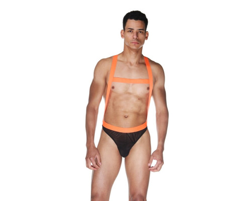 Оригинальное боди с яркими лямками