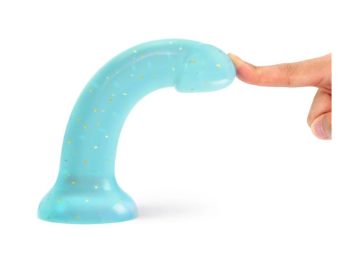 Фаллоимитатор из жидкого силикона Dildolls Nightfall - 17,6 см.