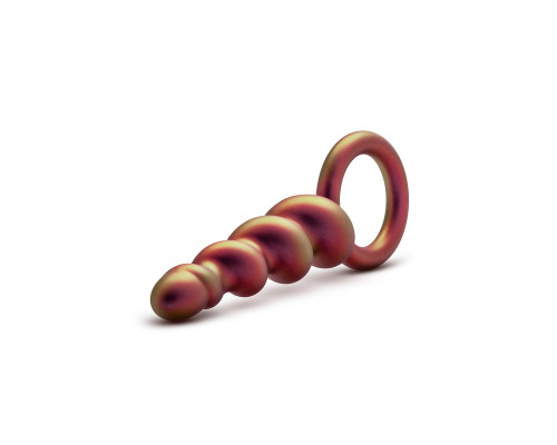 Коричневый анальный стимулятор Spiral Loop Copper Anal Plug - 13,3 см.