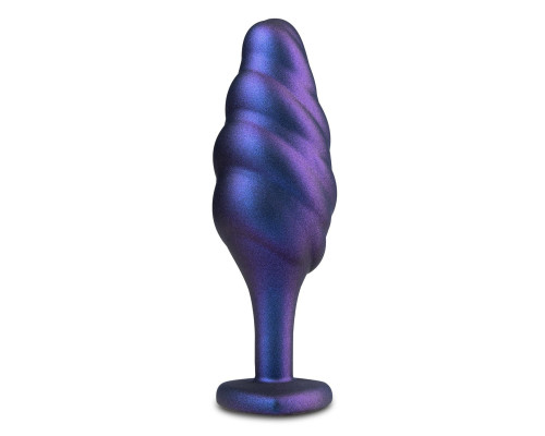 Фиолетовая анальная пробка с кристаллом-сердцем Matrix Bumped Bling Plug - 11,4 см.