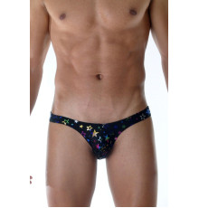 Сексуальные мужские трусы-слипы с разноцветными звездами