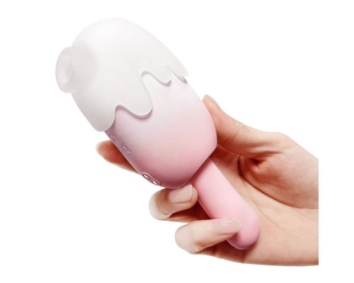 Нежно-розовый клиторальный вибромассажер Bite Me - 14,8 см.