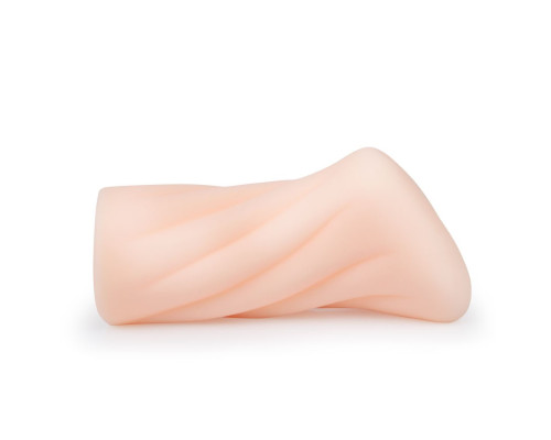 Эластичный компактный мастурбатор-вагина телесного цвета