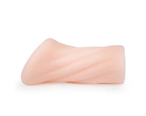 Эластичный компактный мастурбатор-вагина телесного цвета