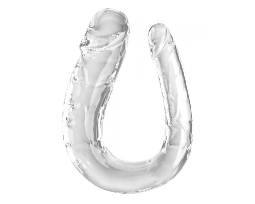 Прозрачный двусторонний фаллоимитатор Double Trouble - 44 см.