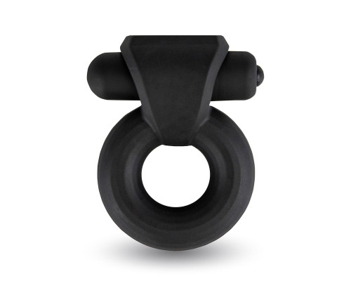 Черное эрекционное виброкольцо Rooster Travis