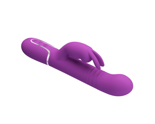 Фиолетовый вибратор-кролик Coale - 22,6 см.