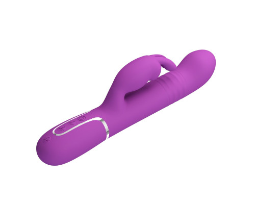 Фиолетовый вибратор-кролик Coale - 22,6 см.