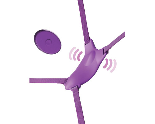 Сиреневый пояс с вибровкладкой Ultimate Butterfly Strap-On