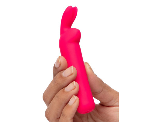 Розовая вибропуля с ушками Rechargeable Rabbit Ears Bullet Vibrator