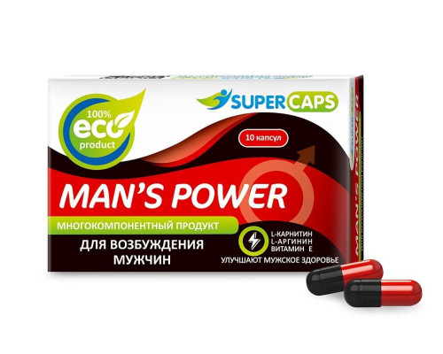 Возбуждающее средство Man’s power - 10 капсул (+1 в подарок)