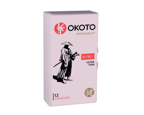 Тонкие презервативы OKOTO Ultra Thin - 12 шт.