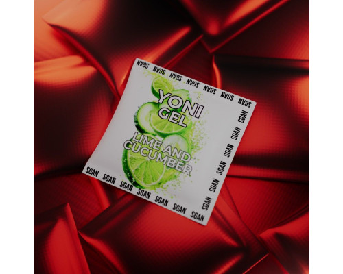 Саше лубриканта для орального секса SGAN со вкусом лайма и огурца - 5 мл.