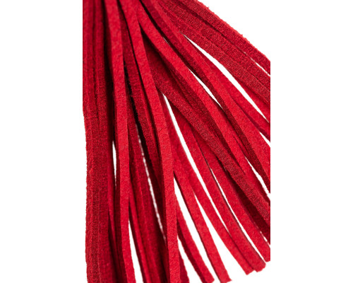 Зажимы на соски «Прищепки» с красными кисточками из замши