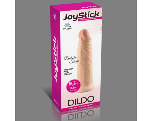 Телесный фаллоимитатор JoyStick на присоске - 16,3 см.